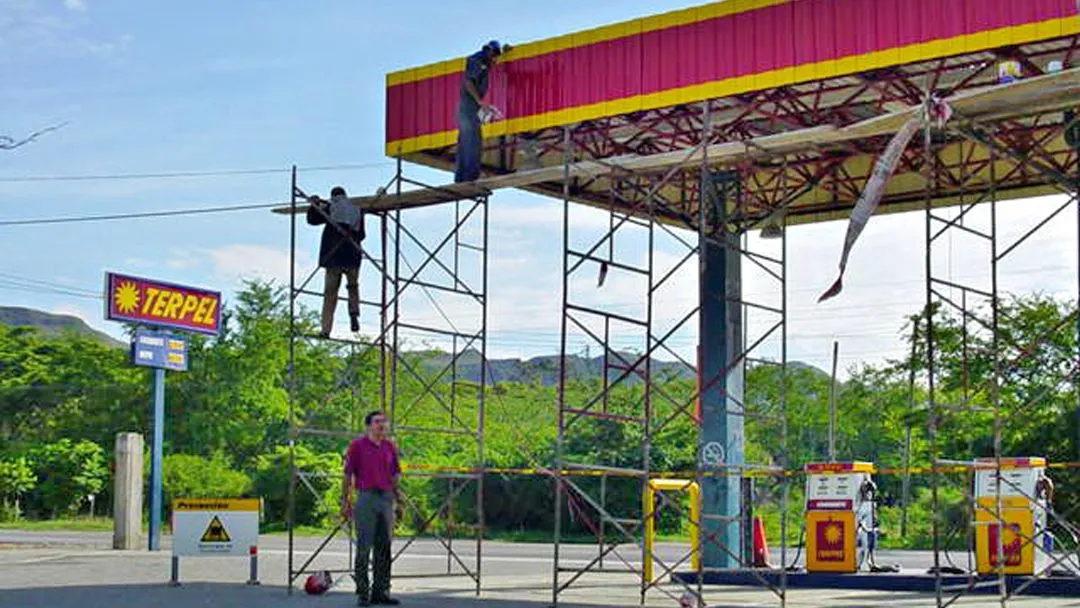 Estructura para estación de servicio